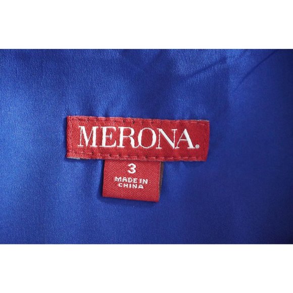 Merona Dress Cobalt Blue Womens Size (3) 3X Knee Length Short Sleeves NOS - Picture 10 of 12